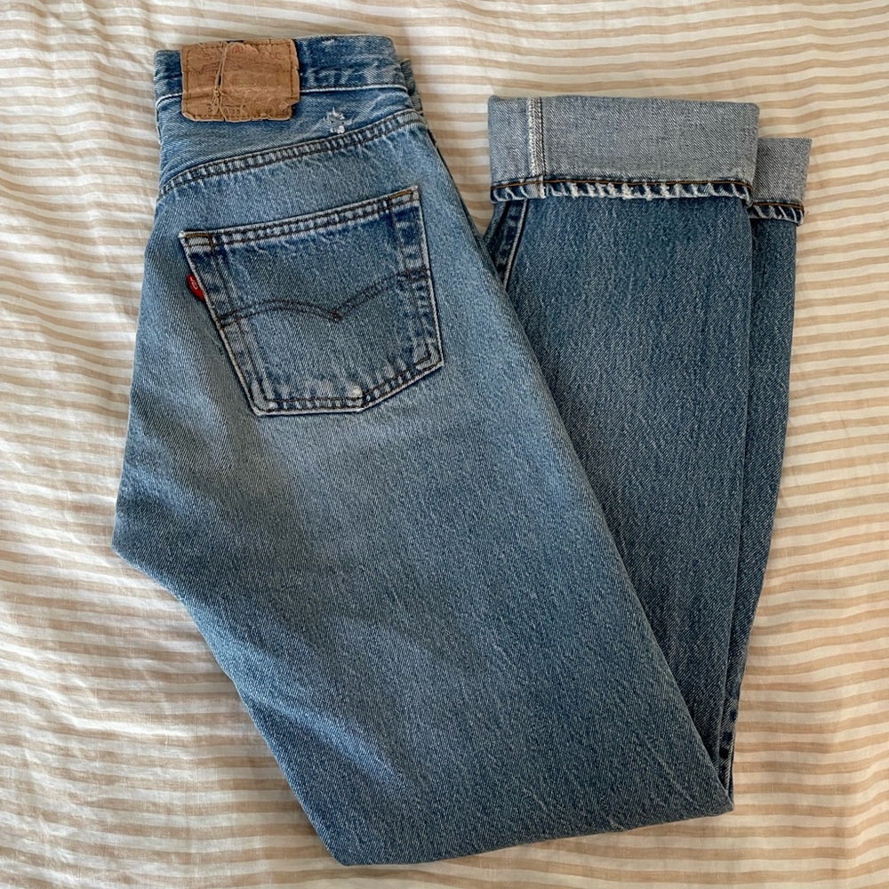 80’s Levi’s 501 in a faded medium wash
